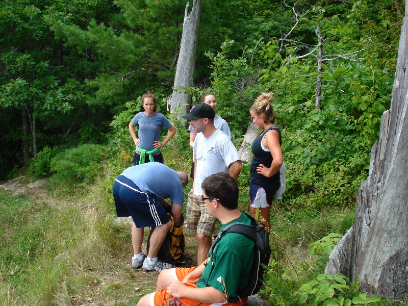 Hiking mt. kineo